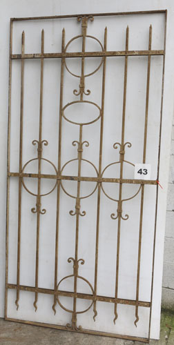 Wrought iron panel